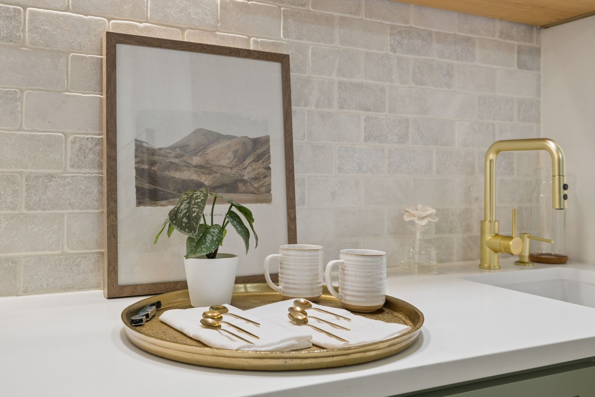 Curated Glassware & Shelving